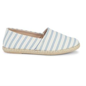 Saks Fifth Avenue Amberes Striped Blue & White Espadrilles Size 39/8